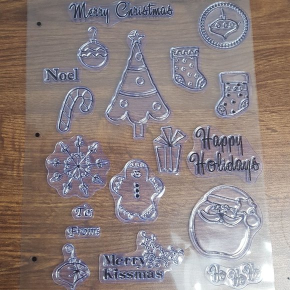 15 Clear Holiday/Winter Stamps - Picture 1 of 3